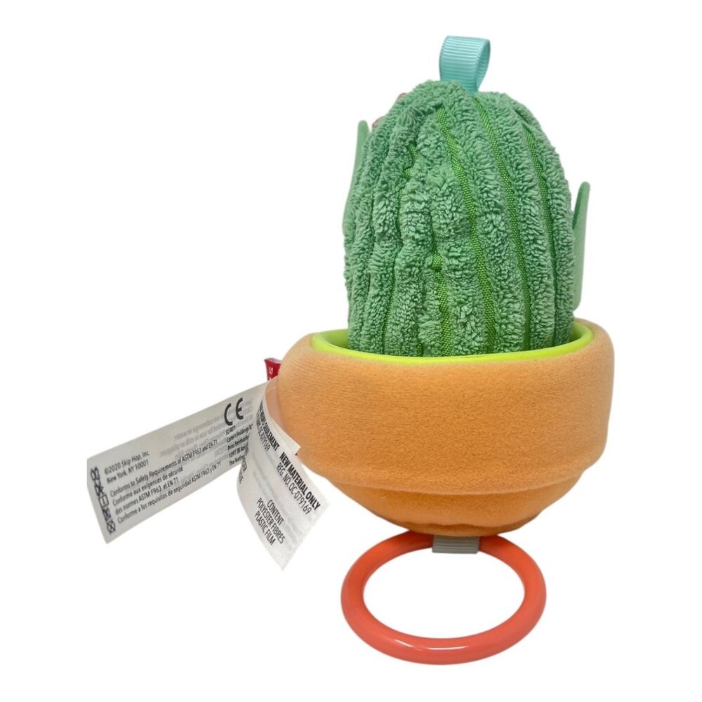 Skip Hop Farmstand Cactus Jitter Crinkle Vibrating Stuffed Plush Stroller Toy - Picture 3 of 5